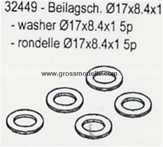 32449 Beilagscheib.5 St�ck in Verpackung