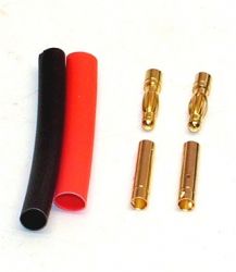 Goldkontaktstecker  2 Paar Buchse Stecker 4 mm