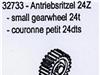 32733 Antriebsritzel 24 Z�hne
