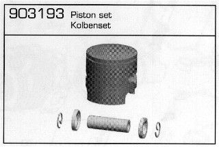 903193 Kolbenset Gas Blaster ohne Kolbenring