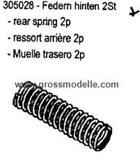 305028 Federn Hinten Attack EVO  2 Stck