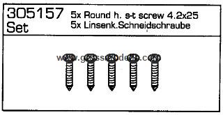 305157-32443 Linskopfschneidschraube