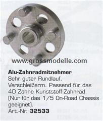 6439 Alu Zahnradmitnehmer  60 mm