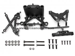 h85418 Vordere Schwingenhalterung schwarz Baja 5B