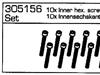 305156-32440 10x Innensechskantschraube